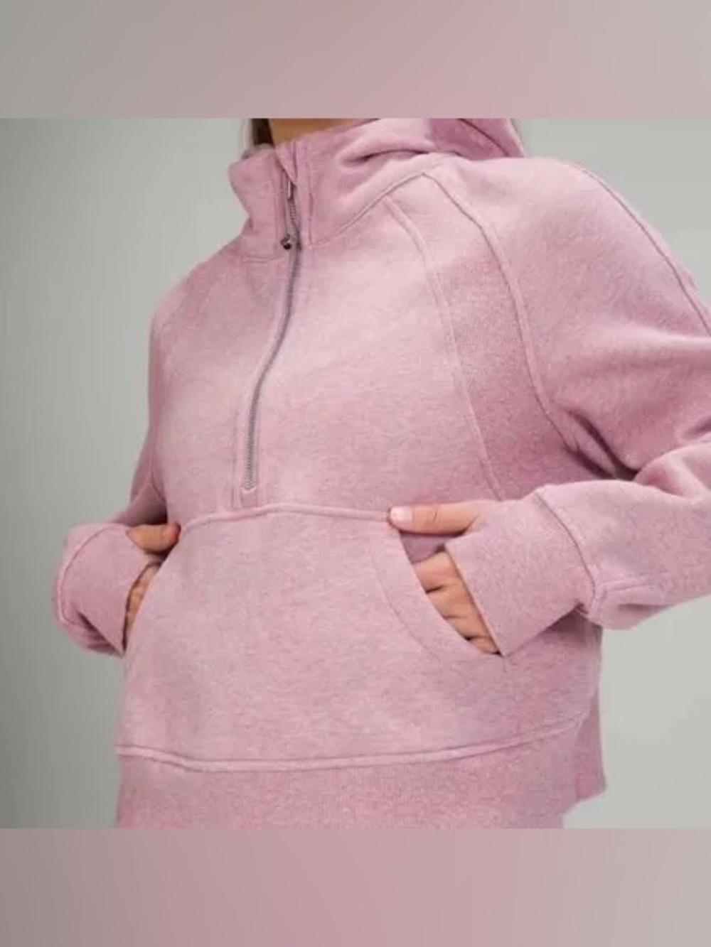 lululemon athletica Half-Zip scuba hoodie xl